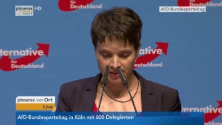 Der erste Tag des Bundesparteitags der AfD vom 22.04.2017