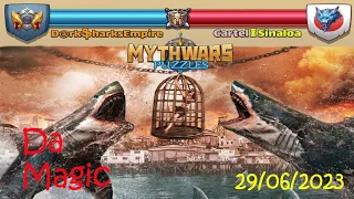 DarkSharksEmpire VS Cartel Sinaloa. Alliance war. MythWars Puzzles