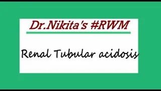 Mnemonics | #RWM | Renal tubular acidosis (RTA)