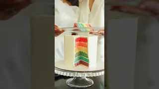 Rainbow 🌈 layer cake #shorts | #rainbow | #cake