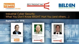 Webcast: Industrial Cyber Security - What You Don't Know Might Hurt You