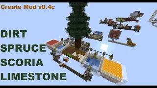 DIRT/SPRUCE/SCORIA/LIMESTONE Farm - Create Mod v0.4c