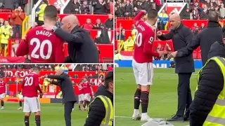 Erik ten Hag gave Diogo Dalot a 30-second lecture rather than celebrate first goal vs Leicester