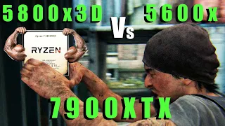 5800X3D vs 5600X FPS Comparison with rx 7900xtx, Ray tracing on + off + FSR 2023 Benchmark