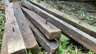 IMPRESIONANTE manera de reutilizar madera vieja usando ensambles Japoneses