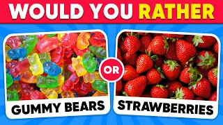 Would You Rather...? JUNK FOOD vs HEALTHY FOOD 🍟🥗 Quiz Kingdom