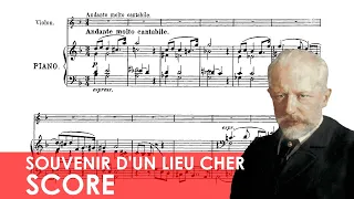 TCHAIKOVSKY Souvenir d'un Lieu Cher for Violin and Piano (Op. 42) Score