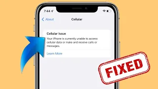 Cellular Issue Your iPhone is Currently Unable to Access Cellular Data & Make & Receive Calls iOS 16