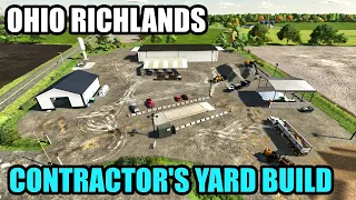 Ohio Richlands FS22 USA Farm Build Timelapse - Contractor Yard Build | Farming Simulator 22 Mod Map