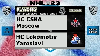 KHL - CSKA Moscow vs Lokomotiv Yaroslavl - Gagarin Cup - Season 2022/23 - NHL 23