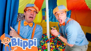 Fort Building Frenzy: Blippi & Meekah's Mega Masterpiece! 🏰😄 | BLIPPI| Kids TV Shows