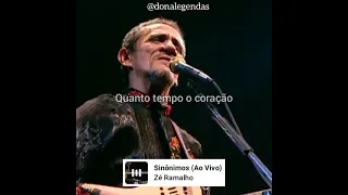 Zé Ramalho - Sinônimos (Ao Vivo) (Letra) (Status/Edit)
