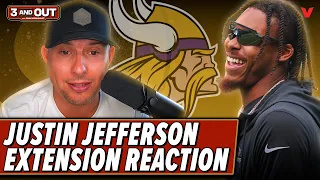 Reacting to Justin Jefferson’s HUGE Vikings contract & Lamar Jackson’s holdout from Ravens | 3 & Out