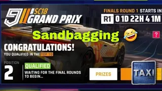 Asphalt 9 - My Comments - Lamborghini SC18 Grand Prix - Before the Finals - Sandbagging Explanation