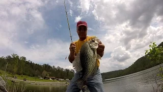 Crappie Fishing - Catching Slabs From The Bank