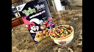Taste Test Review - Trolls World Tour Trix with Marshmallows Cereal