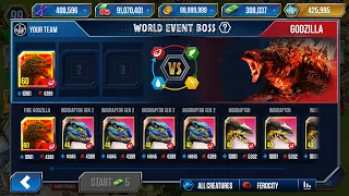 FIRE X BOSS in JURASSIC WORLD THE GAME HERE FINALLY ALMOST?!!?!?