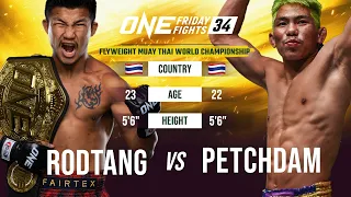 Epic Muay Thai World Title Thriller 👊 Rodtang vs. Petchdam