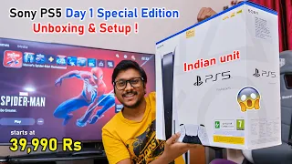 Sony PS5 Indian Unit Unboxing & Setup... Day 1 Special Edition 🤯🔥