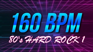 160 BPM - 80's Hard Rock - 4/4 Drum Track - Metronome - Drum Beat