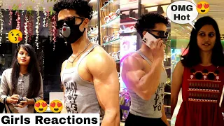 WHEN BODYBUILDERS ENTER A MALL - Amazing Girls Reactions 😍🔥 | Part - 2 | Fitness Master Deepak