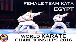 BRONZE MEDAL. Female Team Kata EGYPT. 2016 World Karate Championships. | WORLD KARATE FEDERATION
