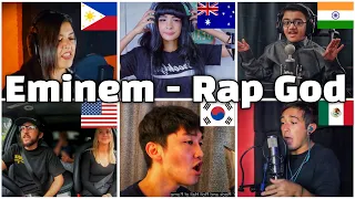 Who sang it better - Rap god ( India, Philippines, Australia, US, Korea, Mexico) Eminem