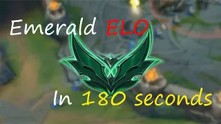 Emerald ELO in 180 seconds