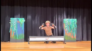 Kairi performs skateboarding at school talent show! Jungle Boogie