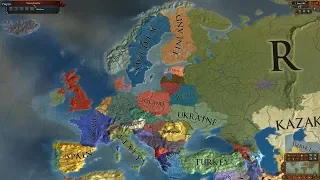 Europa Universalis 4 AI Timelapse - The Latest of the Longest + CCC Mods 1992-3600