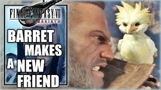 Final Fantasy 7 Rebirth - Barret Makes a Cute Bird Friend Named Cloud Junior