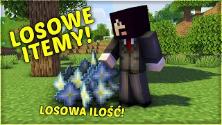 MINECRAFT ale ITEMY SĄ LOSOWE I WYPADAJĄ W LOSOWYCH ILOŚCIACH! (RANDOMIZER)