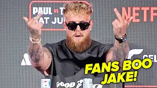 Jake Paul BOOED out of Dallas! GOES OFF on rowdy fans!