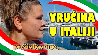 KAKO IZGLEDA PAKLENA VRUĆINA U ITALIJI ?!?! Preživljavanje na moru !!!