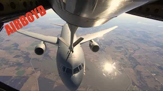 First KC-135 Refueling KC-46 Sortie