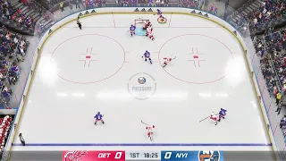 NHL 24 - HUT &  Barzal 4 top left corner goals (my goals)