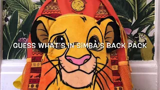 Lion king Toys Simba backpack. What’s inside the backpack?