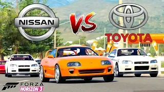 Forza Horizon 3: Nissan VS Toyota! *Supra or Skyline?* 🤔