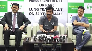 Successful and Rare Lung Transplant for 34 yr old patient at Fortis Hospital, Vadapalani