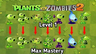 PvZ 2 Discovery - Level 1 vs Max Peashooters #pvz2