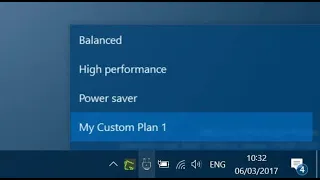 Windows 10 Change Power Plan