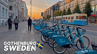 SWEDEN Walking Tour 🇸🇪 - Gothenburg, Sweden's city centre on a summer evening (August 2021)