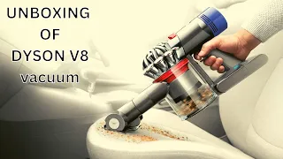 Unboxing Dyson v8 absolute vacuum! Cordless Vacuum Review