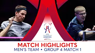 Felix Lebrun (FRA) vs Jonathan Groth (DEN) | MT GP4 - Match 1 | #ITTFWorlds2024