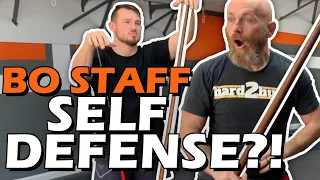 BO STAFF for Self Defense?! W/ Icy Mike and Sensei David