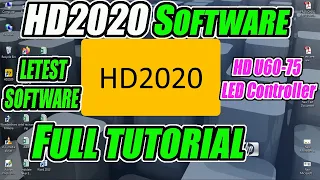 HD2020 Softwar || HD2020 Latest software setting || P10 module setting in Hindi @HuiduController