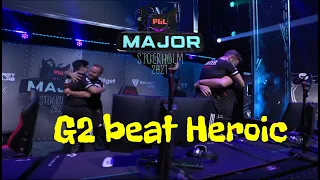 G2 beat Heroic - emotions ! - CSGO HIGHLIGHTS