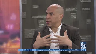 Democrat Cory Booker talking about criminal justice reform