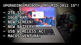 MacBook Pro 15" Mid-2012 - Upgrades and Screen Replacement--Sleeper Musician's Machine??