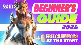 ❗NEW ❗Raid Shadow Legends Beginner's Guide 2024 💥 Starting Guide + 6 FREE Champs & Beginner PACK💥